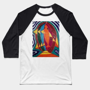 AB Dali fish - original work on soft wood Baseball T-Shirt